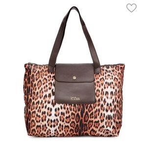 Cavalli Class by Roberto Cavalli Leopard Print Tote Bag - Brown